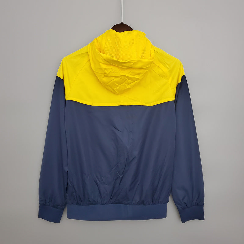 CORTA VENTO - BRASIL - AZUL E AMARELO