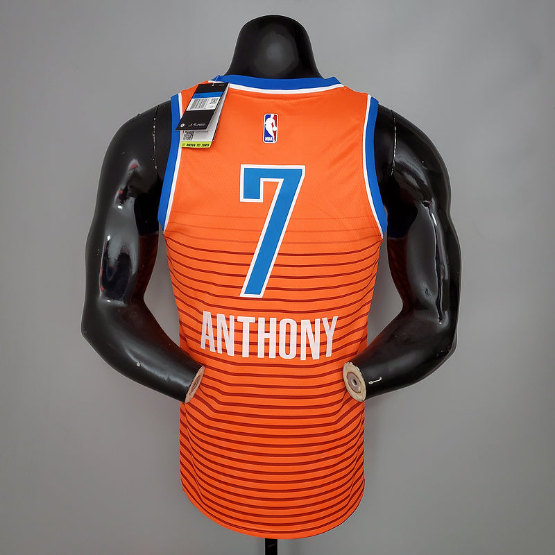 CAMISA OKLAHOMA CITY THUNDER - TEMPORADA 21/22 - LARANJA LISTRADA