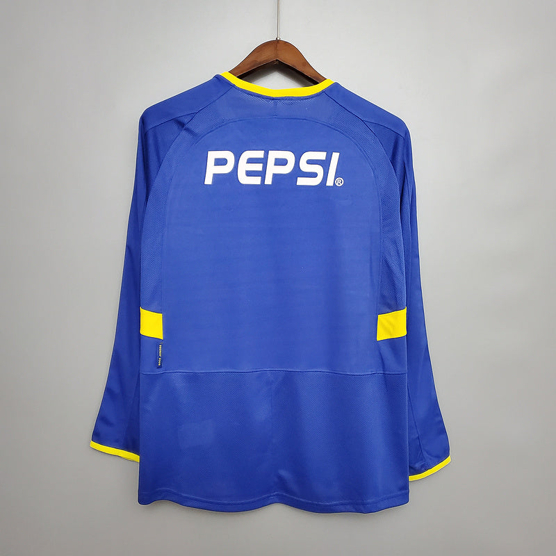 MANGA LONGA BOCA JUNIORS - RETRÔ - TORCEDOR - 2003