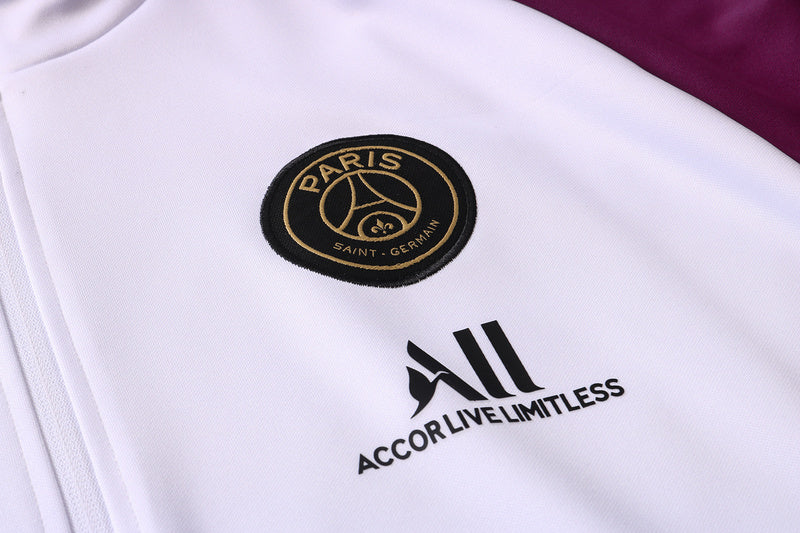 KIT PASSEIO - PARIS SAINT GERMAIN (PSG) - ROXO, BRANCO E DOURADO JORDAN