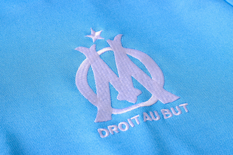 KIT PRÉ JOGO - OLYMPIQUE DE MARSEILLE - AZUL CLARO E PRETO