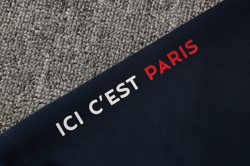 KIT PASSEIO - PARIS SAINT GERMAIN (PSG) - BRANCO, AZUL E VERMELHO