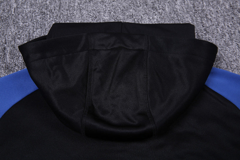 KIT PASSEIO COM CAPUZ - REAL MADRID - PRETO E AZUL