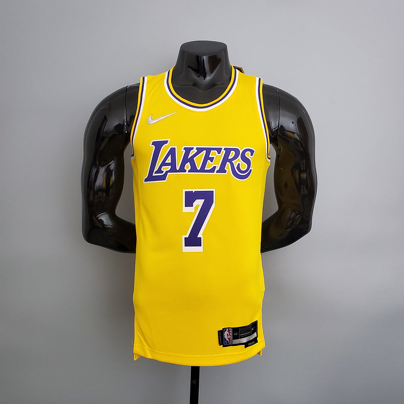 CAMISA LAKERS - AMARELA COM NIKE BRILHANTE - 75TH ANNIVERSARY - ICON EDITION - 2021/ 2022