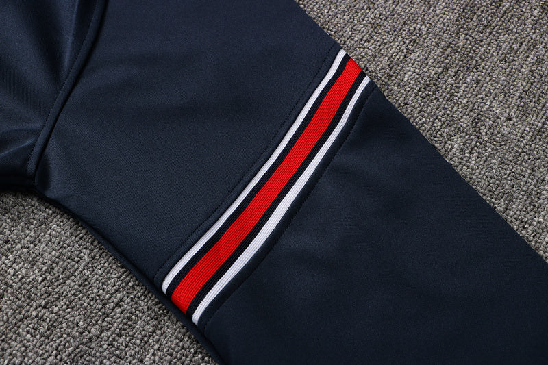 KIT PASSEIO - PARIS SAINT GERMAIN (PSG) - AZUL ESCURO E VERMELHO