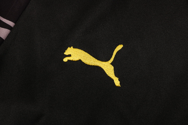 KIT PASSEIO COM CAPUZ - BORUSSIA DORTMUND - PRETO E CINZA