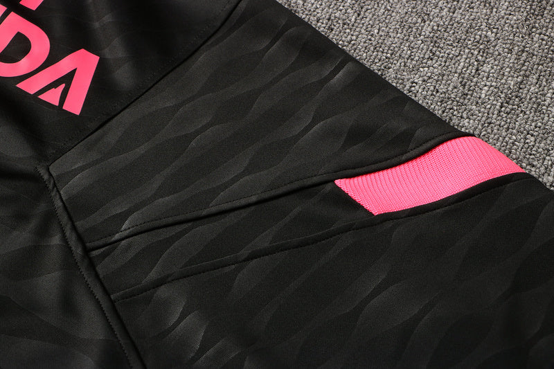KIT PRÉ JOGO - PARIS SAINT GERMAIN (PSG) - PRETO E ROSA