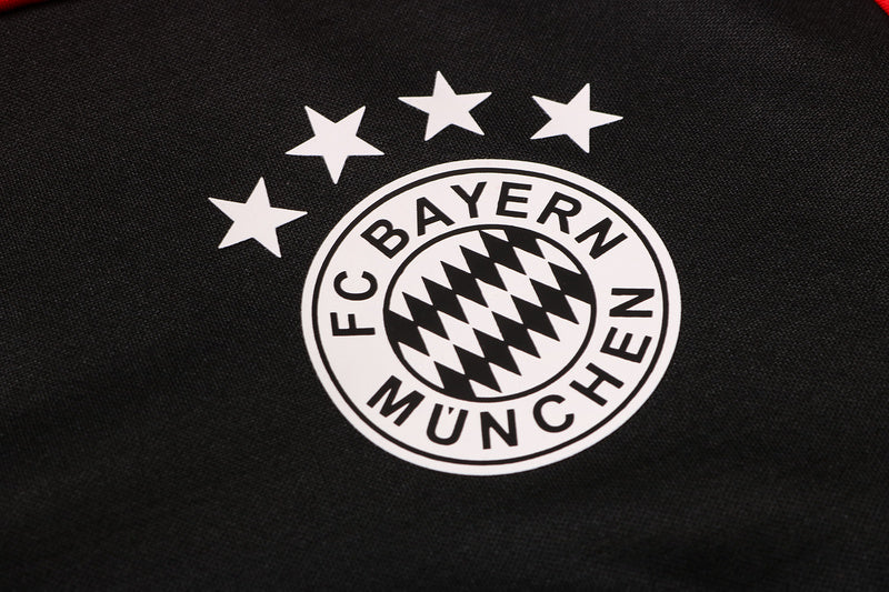 KIT PASSEIO COM CAPUZ - BAYERN DE MUNIQUE - PRETO E LARANJA