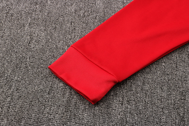 KIT MOLETOM - MILAN - VERMELHO E PRETO