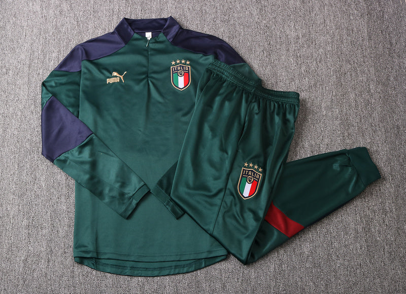 KIT PRÉ JOGO - ITÁLIA - VERDE ESCURO E AZUL