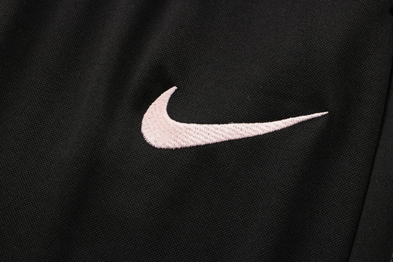 KIT PASSEIO COM CAPUZ - PARIS SAINT GERMAIN (PSG) -  PRETO E BRANCO