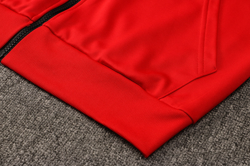 KIT PASSEIO COM CAPUZ - PARIS SAINT GERMAIN (PSG) - VERMELHO, ROXO E ROSA