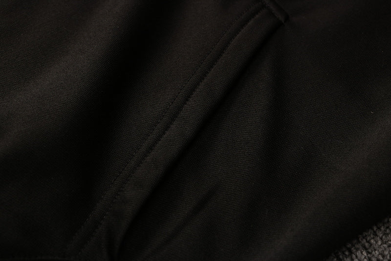 KIT MOLETOM - PARIS SAINT GERMAIN (PSG) - PRETO COM SÍMBOLO ROXO E ROSA