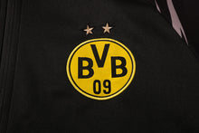 Carregar imagem no visualizador da galeria, KIT PASSEIO COM CAPUZ - BORUSSIA DORTMUND - PRETO E CINZA
