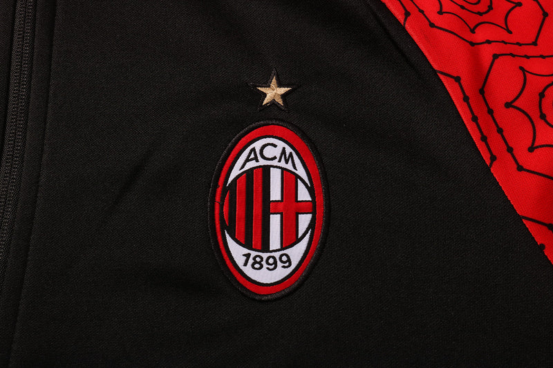 KIT PASSEIO COM CAPUZ - MILAN - VERMELHO E PRETO