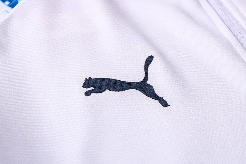 KIT PASSEIO - OLYMPIQUE MARSEILLE - BRANCO, AZUL CLARO E AZUL MARINHO