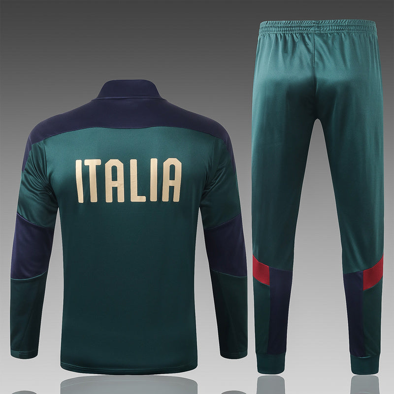 KIT PRÉ JOGO - ITÁLIA - VERDE ESCURO E AZUL