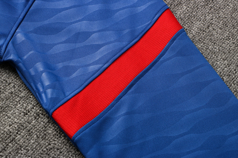 KIT PRÉ JOGO - ATLÉTICO DE MADRID - AZUL, PRETO E LARANJA