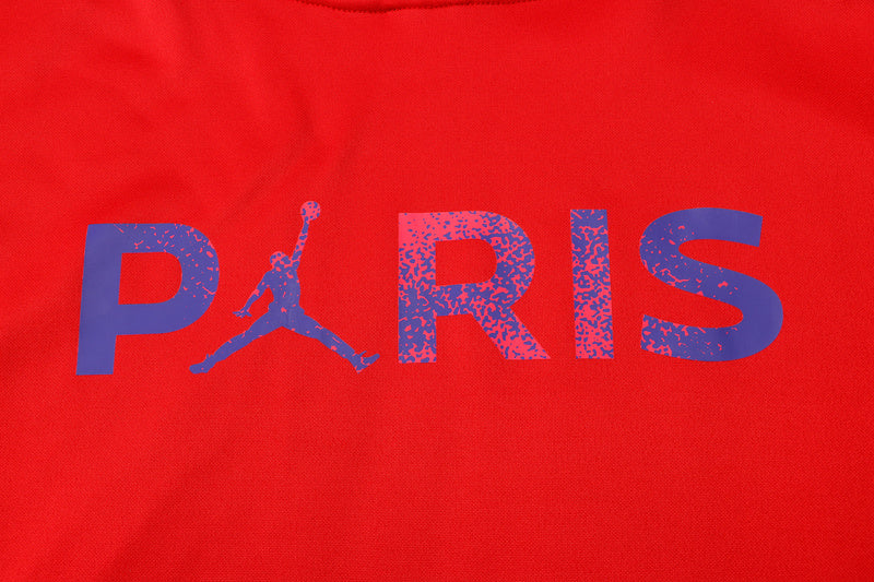 KIT MOLETOM - PARIS SAINT GERMAIN (PSG) - VERMELHO, ROXO E ROSA