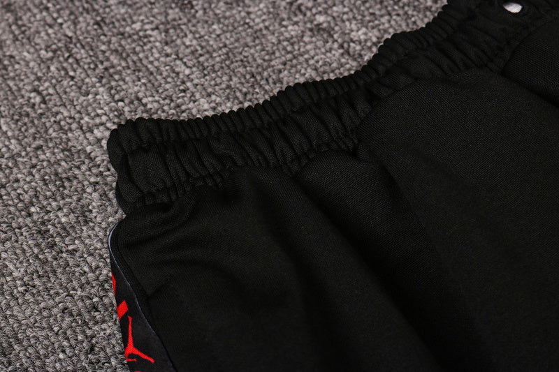 KIT PASSEIO COM CAPUZ - PARIS SAINT GERMAIN (PSG) - PRETO, VERMELHO E AZUL