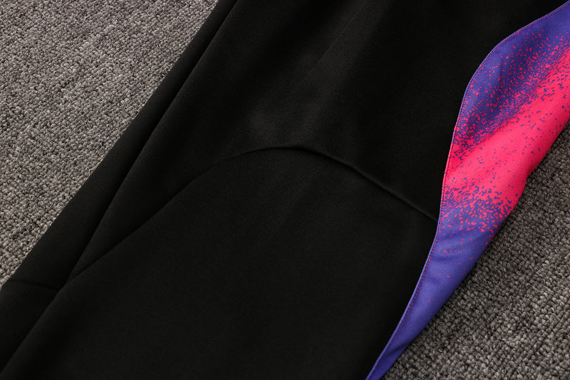 KIT MOLETOM - PARIS SAINT GERMAIN (PSG) - BRANCO, ROXO E ROSA