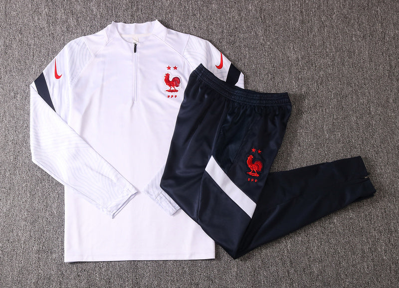 KIT PRÉ JOGO - FRANÇA - BRANCO E AZUL