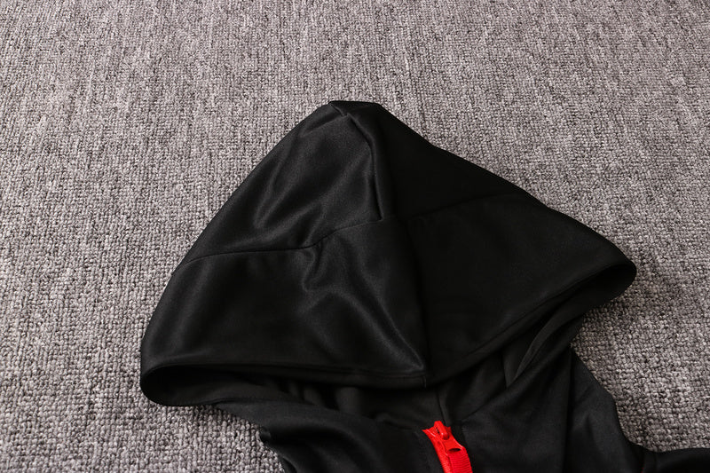 KIT PASSEIO COM CAPUZ - MANCHESTER UNITED - AZUL ESCURO BÁSICO