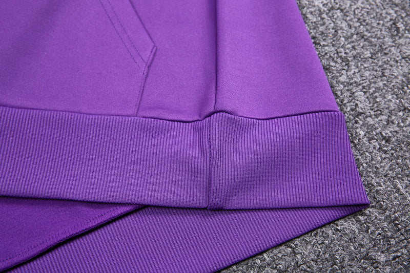 KIT PASSEIO COM CAPUZ - REAL MADRID - ROXO E AZUL