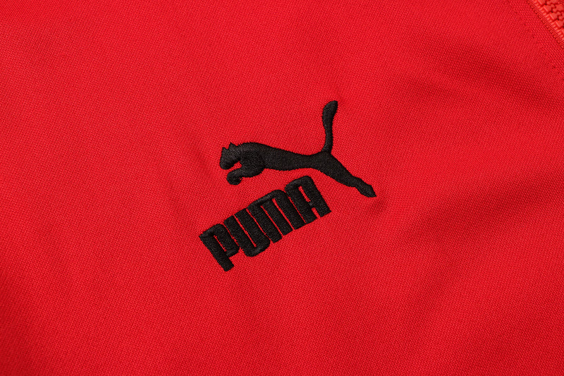 KIT MOLETOM - MILAN - VERMELHO E PRETO