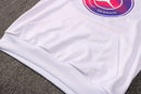 KIT MOLETOM - PARIS SAINT GERMAIN (PSG) - BRANCO COM SÍMBOLO ROXO E ROSA