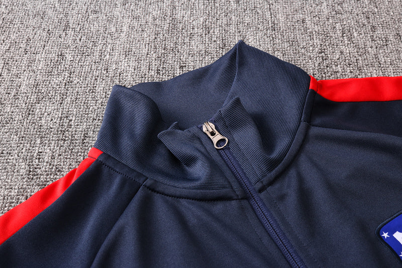 KIT PASSEIO - ATLÉTICO DE MADRID - AZUL, VERMELHO E PRETO