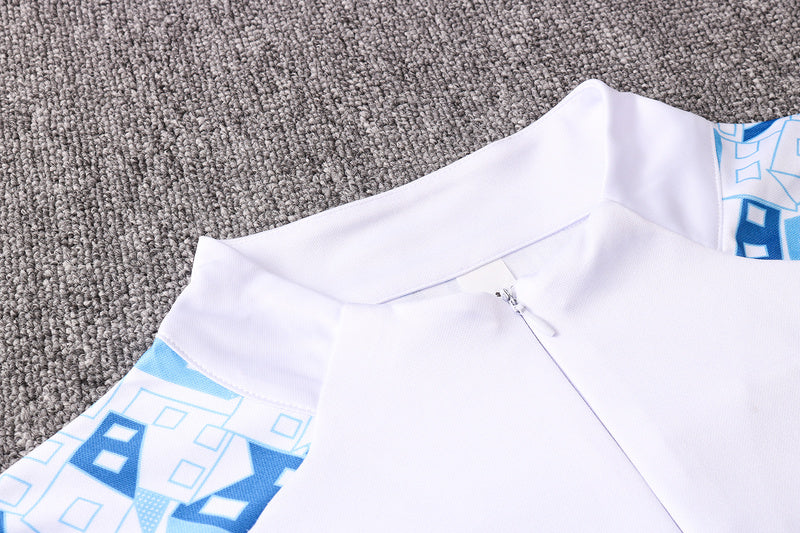KIT PRÉ JOGO - OLYMPIQUE DE MARSEILLE - AZUL E BRANCO