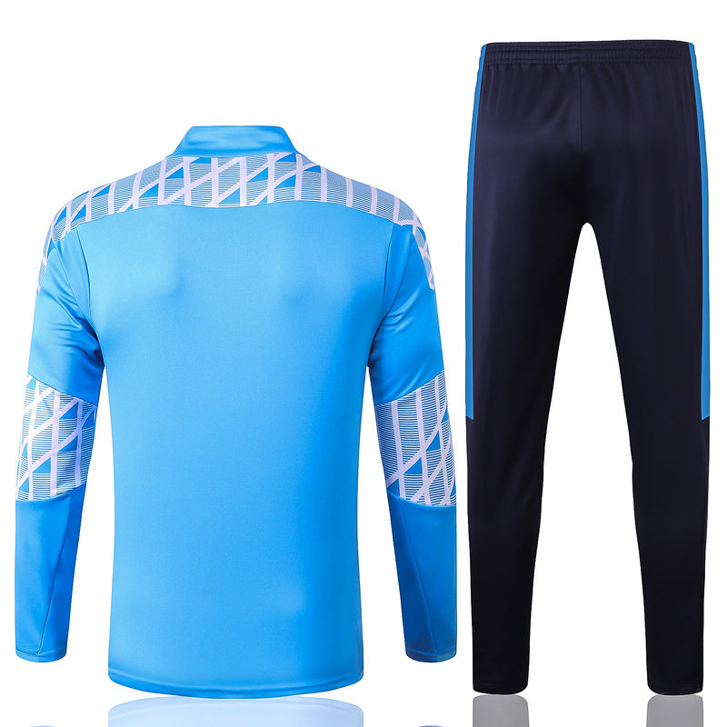 KIT PRÉ JOGO - OLYMPIQUE DE MARSEILLE - AZUL CLARO E PRETO
