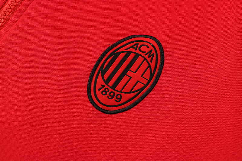 KIT MOLETOM - MILAN - VERMELHO E PRETO