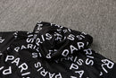 KIT PASSEIO COM CAPUZ - PARIS SAINT GERMAIN (PSG) - PRETO E BRANCO