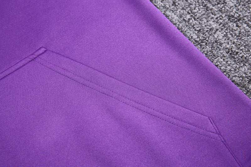 KIT PASSEIO COM CAPUZ - REAL MADRID - ROXO E AZUL