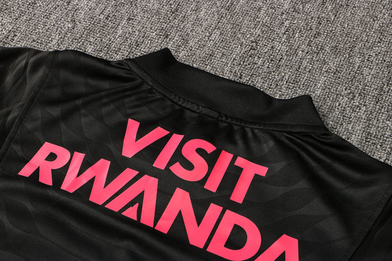 KIT PRÉ JOGO - PARIS SAINT GERMAIN (PSG) - PRETO E ROSA