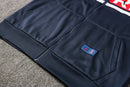 KIT PASSEIO COM CAPUZ - PARIS SAINT GERMAIN (PSG) - AZUL, BRANCO E VERMELHO