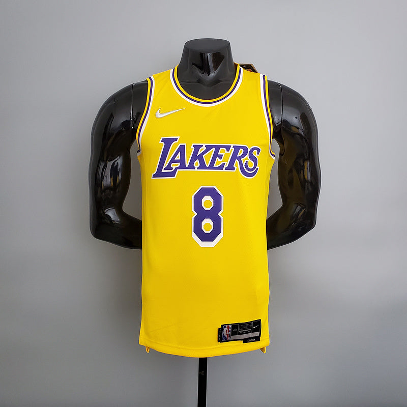 CAMISA LAKERS - AMARELA COM NIKE BRILHANTE - 75TH ANNIVERSARY - ICON EDITION - 2021/ 2022