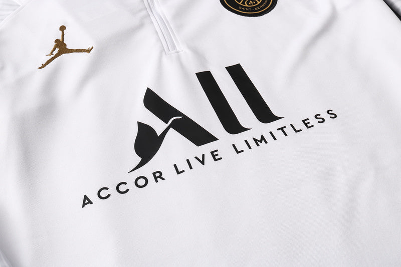 KIT PRÉ JOGO - PARIS SAINT GERMAIN (PSG) - BRANCO, PRETO DOURADO E ROSA ( JORDAN )