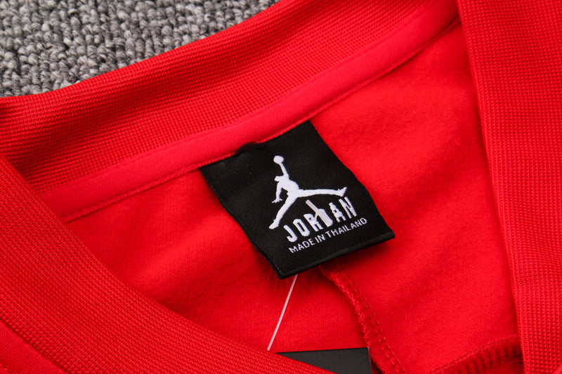 KIT PASSEIO - PARIS SAINT GERMAIN (PSG) - VERMELHO ALARANJADO JORDAN