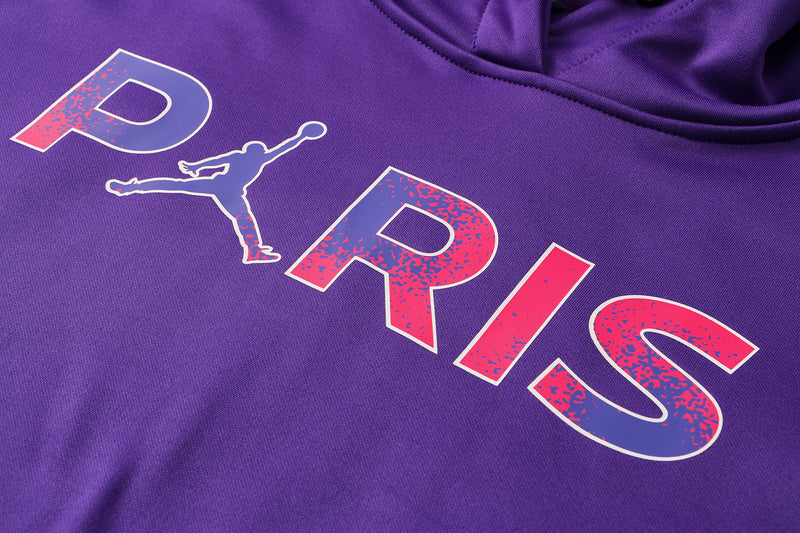 KIT MOLETOM - PARIS SAINT GERMAIN (PSG) - ROXO, ROSA E PRETO