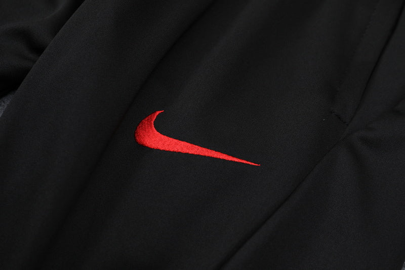 KIT PRÉ JOGO - LIVERPOOL - PRETO  COM DETALHES ROSA