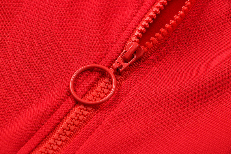 KIT MOLETOM - MILAN - VERMELHO E PRETO
