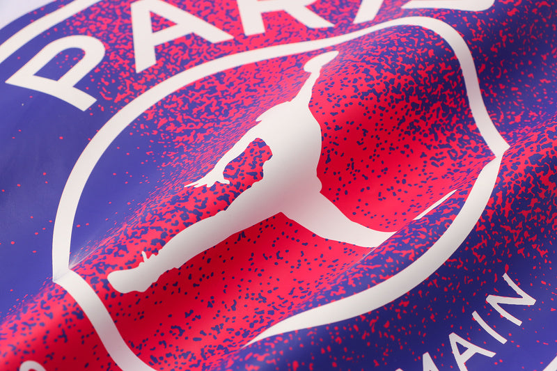 KIT MOLETOM - PARIS SAINT GERMAIN (PSG) - BRANCO COM SÍMBOLO ROXO E ROSA