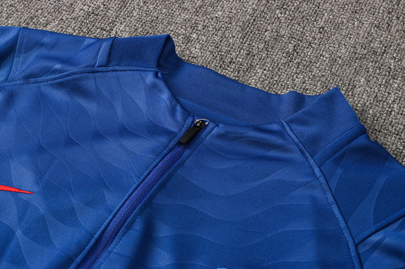KIT PRÉ JOGO - ATLÉTICO DE MADRID - AZUL, PRETO E LARANJA