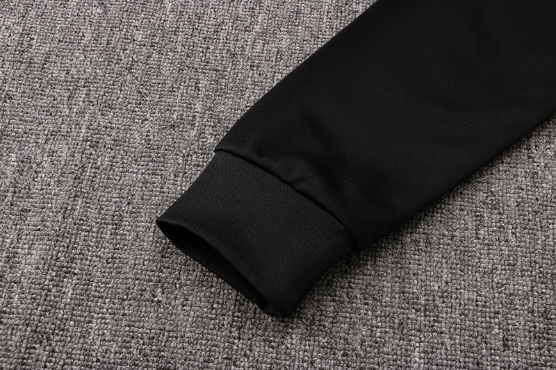 KIT PASSEIO COM CAPUZ - CHELSEA - PRETO E LARANJA