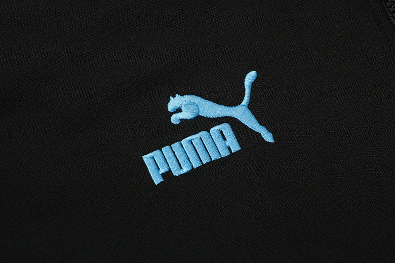 KIT MOLETOM - OLYMPIQUE MARSEILLE - PRETO E AZUL