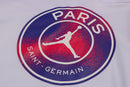 KIT MOLETOM - PARIS SAINT GERMAIN (PSG) - BRANCO COM SÍMBOLO ROXO E ROSA