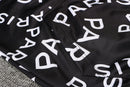 KIT PASSEIO COM CAPUZ - PARIS SAINT GERMAIN (PSG) - PRETO E BRANCO